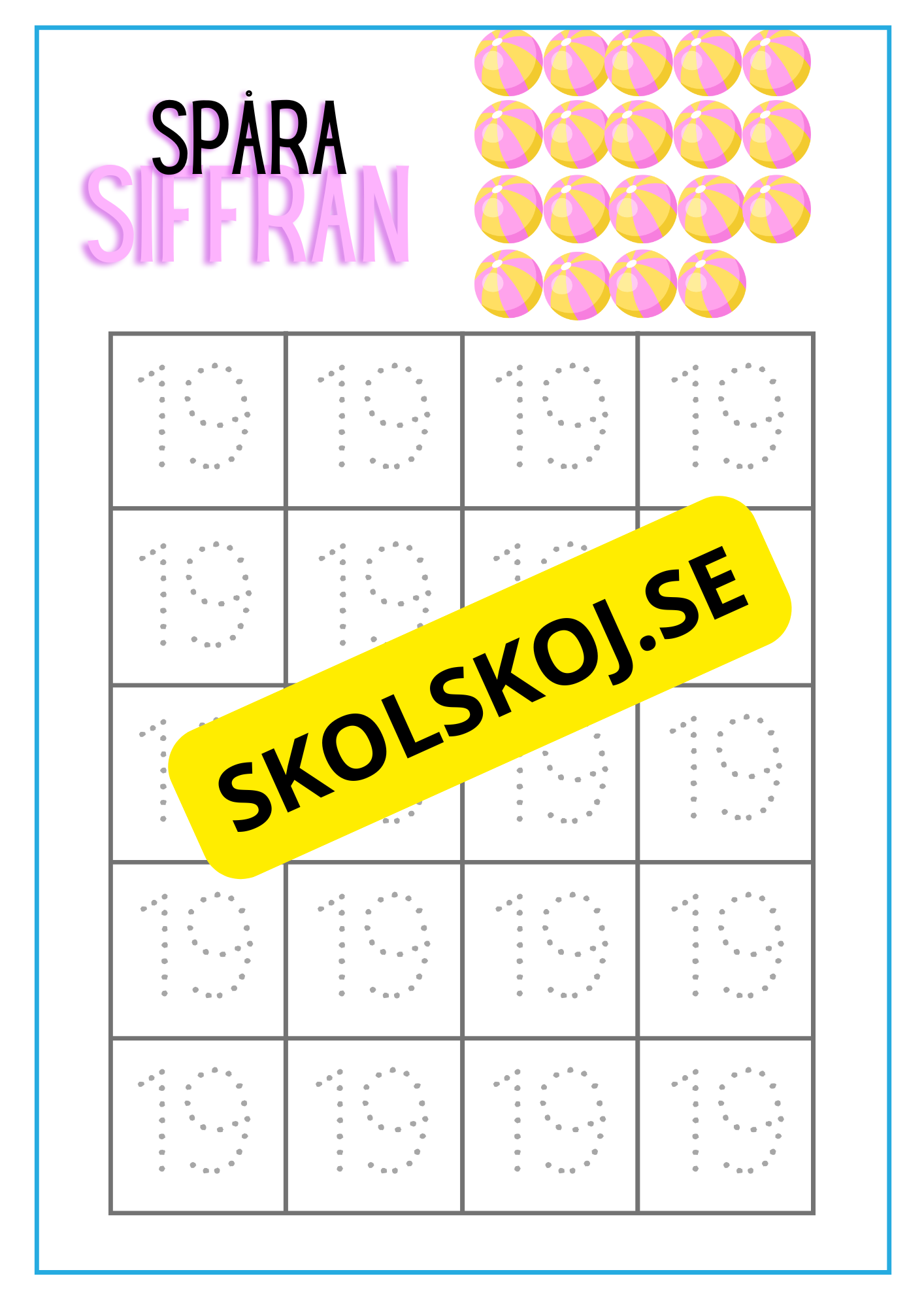 Spåra siffran