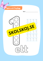 Spåra siffror 0 - 10