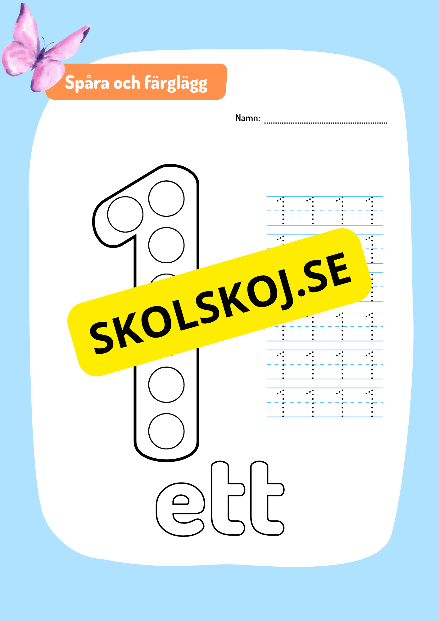 Spåra siffror 0 - 10