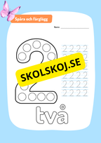 Spåra siffror 0 - 10