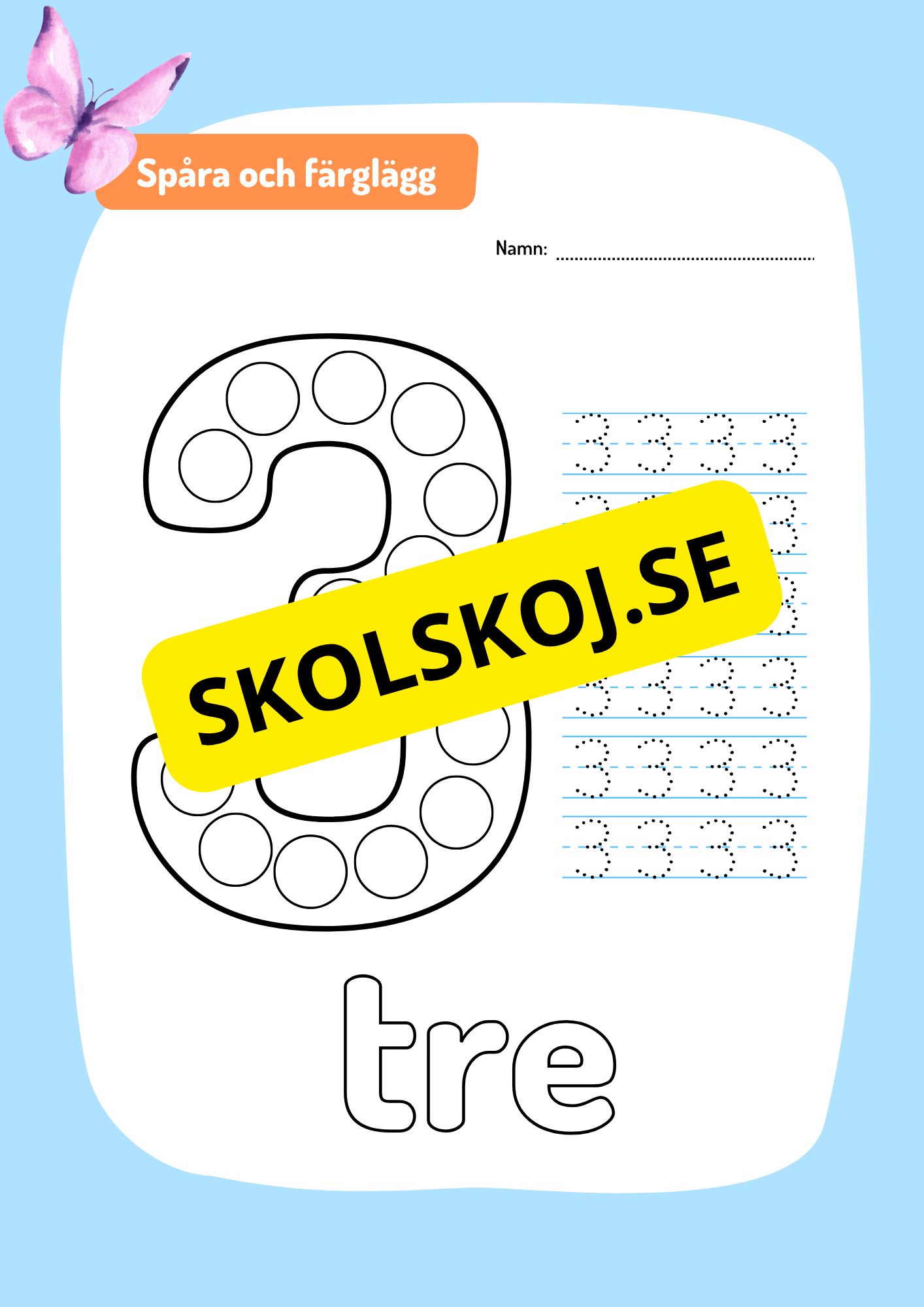 Spåra siffror 0 - 10