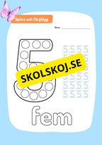 Spåra siffror 0 - 10