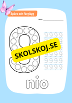 Spåra siffror 0 - 10