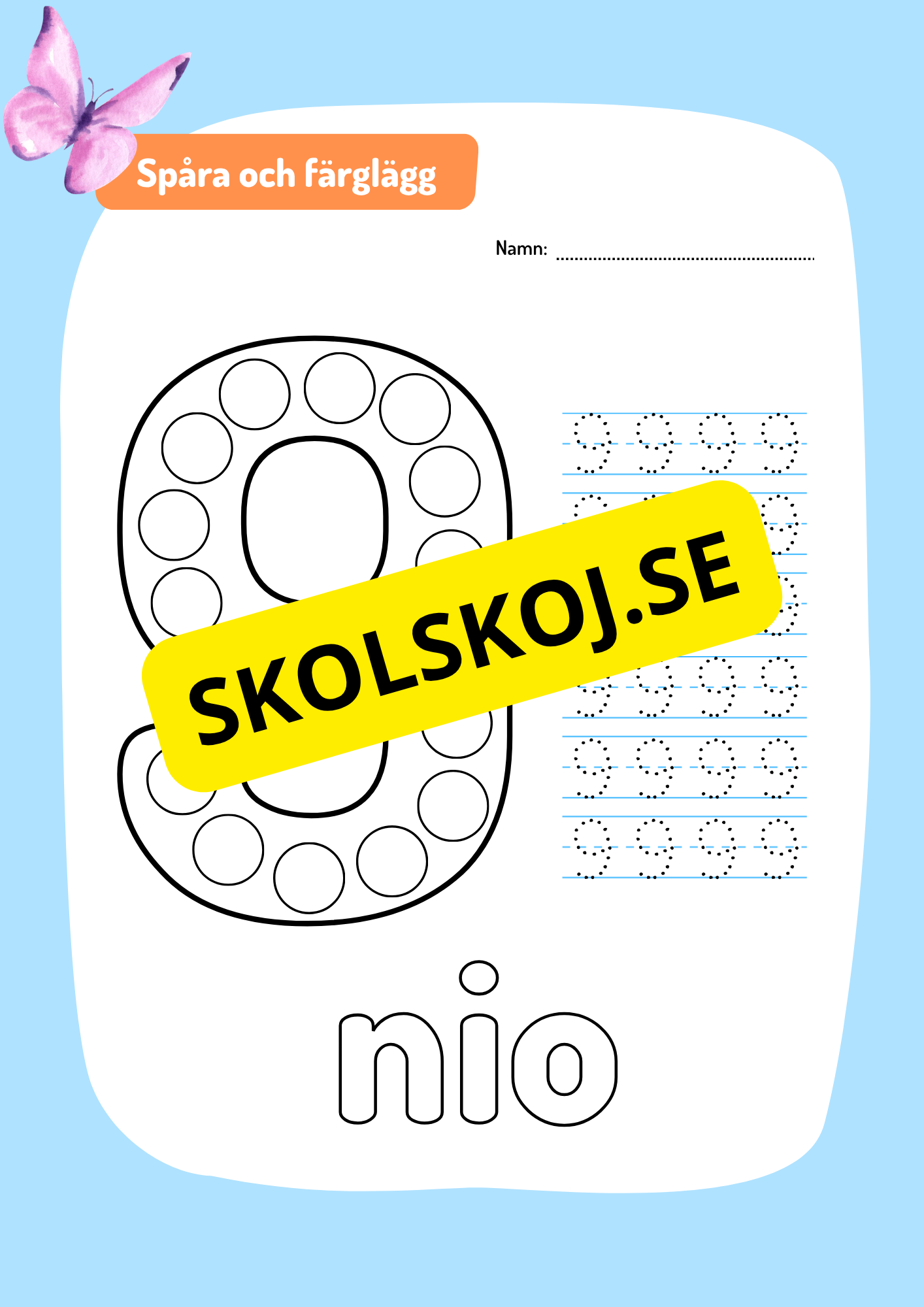Spåra siffror 0 - 10