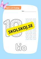 Spåra siffror 0 - 10