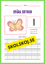 Spåra siffror 1 - 20