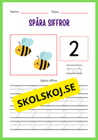 Spåra siffror 1 - 20