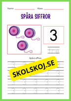 Spåra siffror 1 - 20