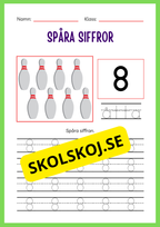 Spåra siffror 1 - 20