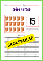 Spåra siffror 1 - 20