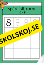 Spåra siffrorna - 0 - 9