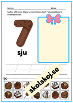 Spåra siffror och skapa chokladaskar