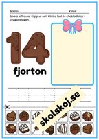 Spåra siffror och skapa chokladaskar