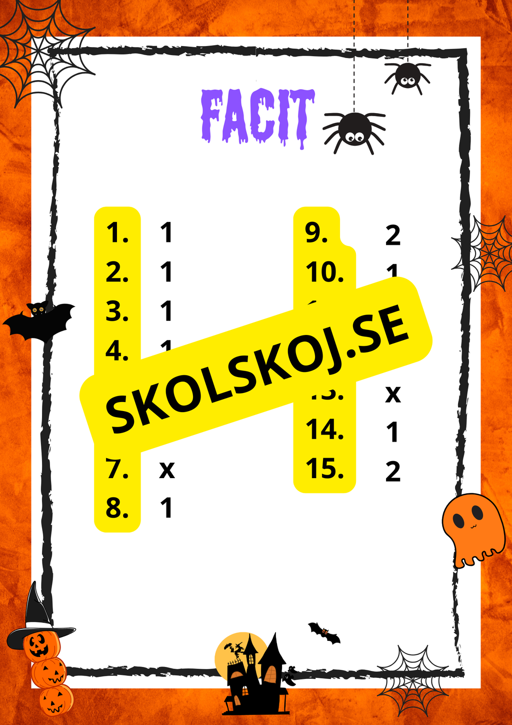 Spökrundan + facit