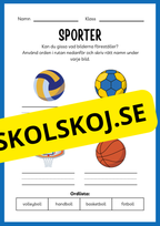 Sporter - Aktivitetsbok