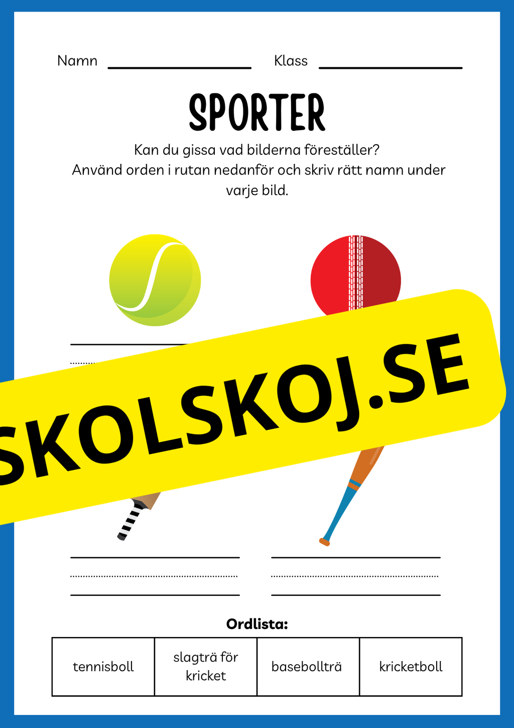 Sporter - Aktivitetsbok