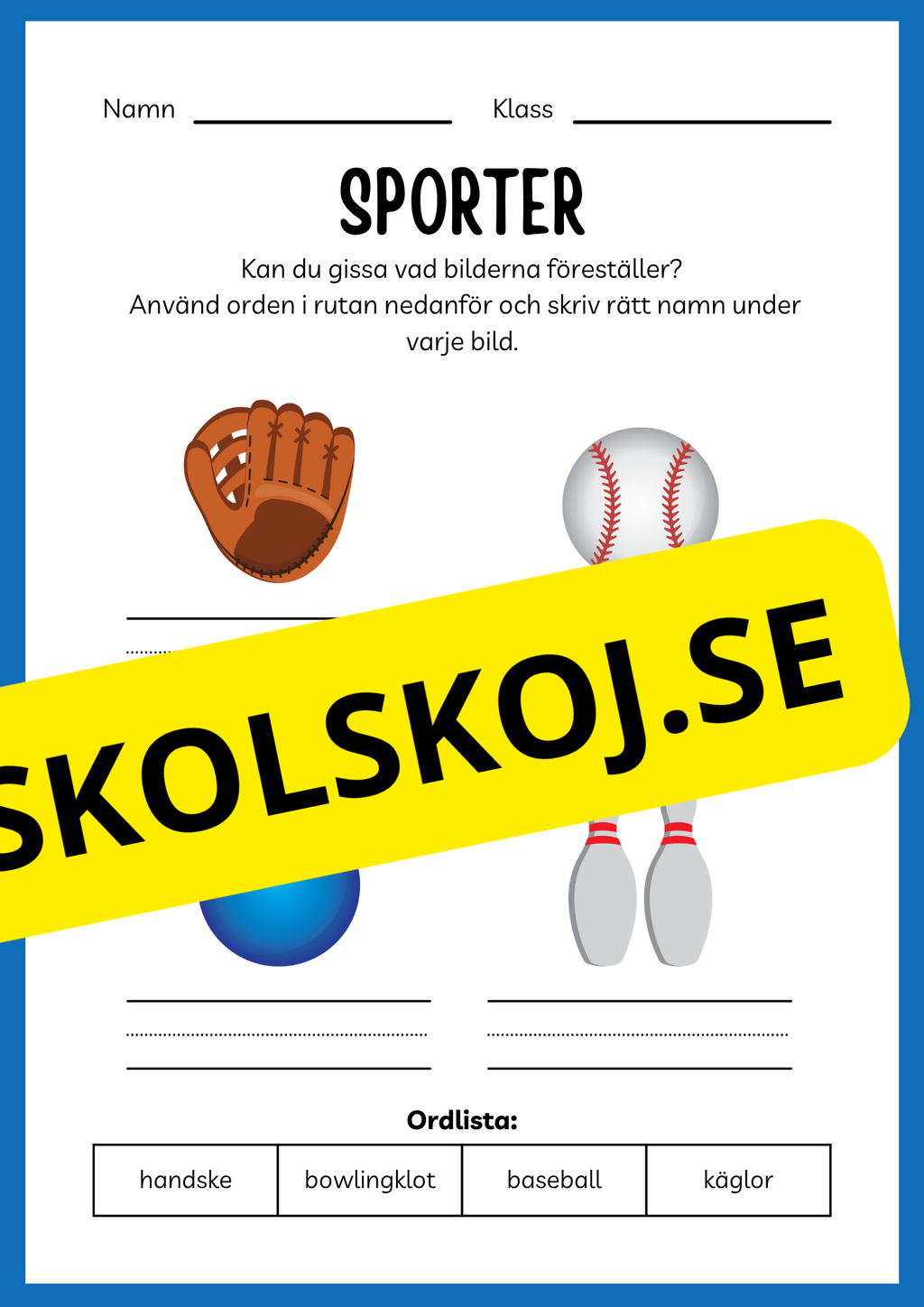 Sporter - Aktivitetsbok