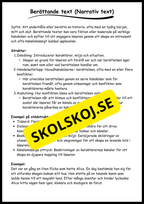 Stödstrukturer till olika texttyper