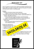 Stödstrukturer till olika texttyper