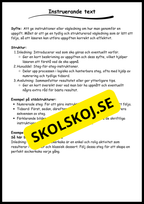 Stödstrukturer till olika texttyper