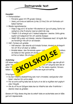 Stödstrukturer till olika texttyper