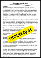 Stödstrukturer till olika texttyper