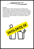 Stödstrukturer till olika texttyper