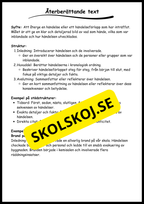 Stödstrukturer till olika texttyper