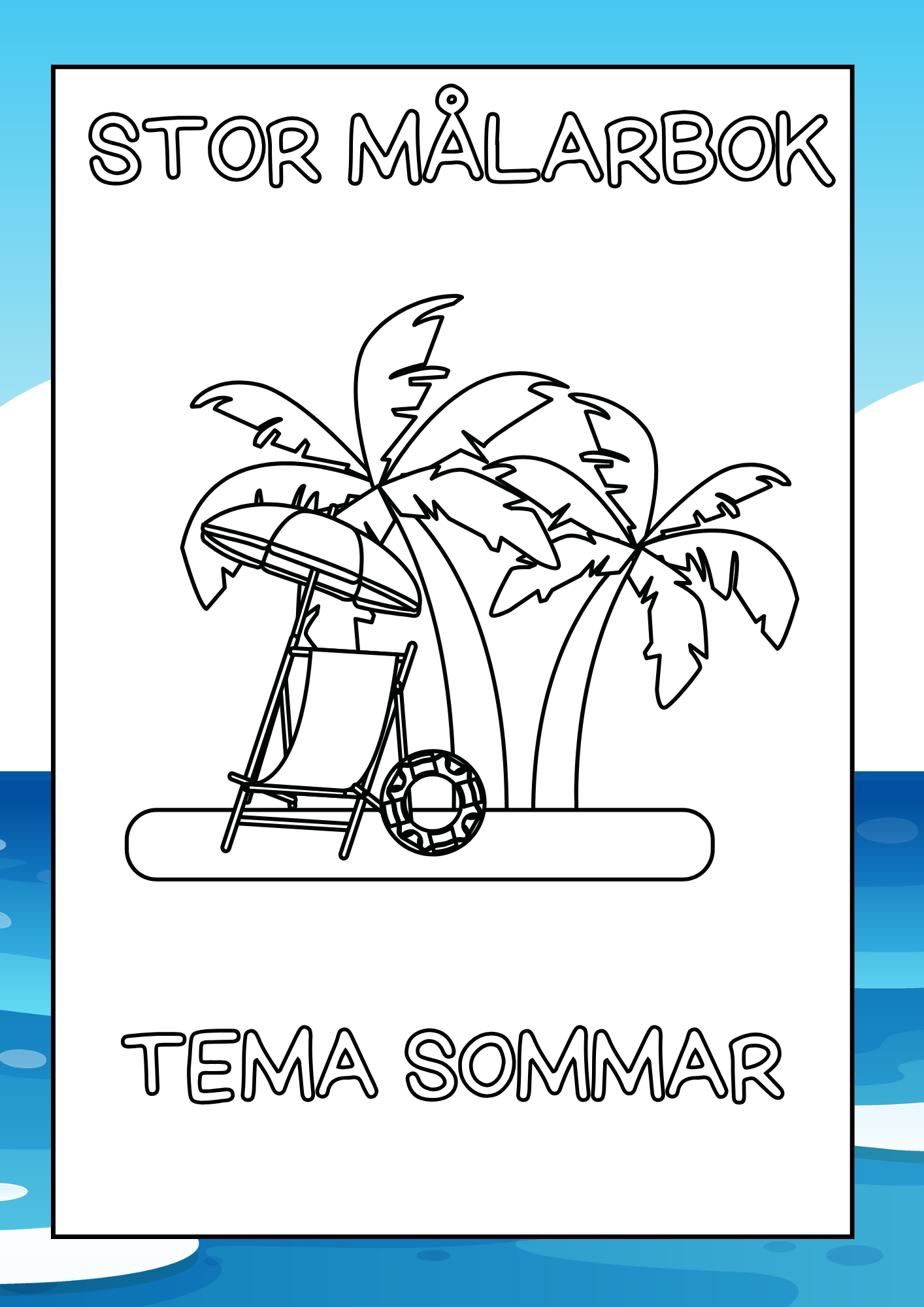 Stor målarbok - Sommar
