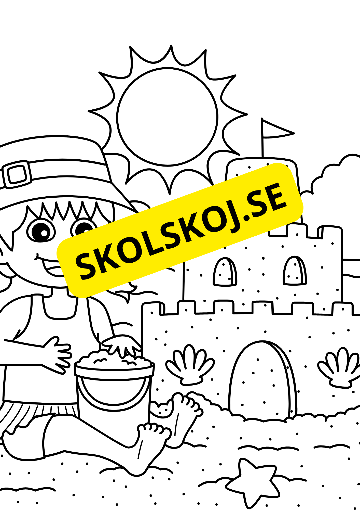 Stor målarbok - Sommar