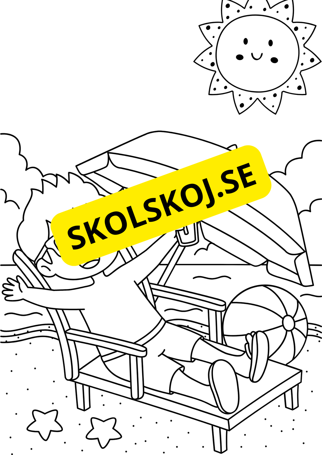 Stor målarbok - Sommar