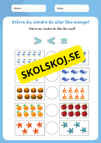 Större än mindre än eller lika med