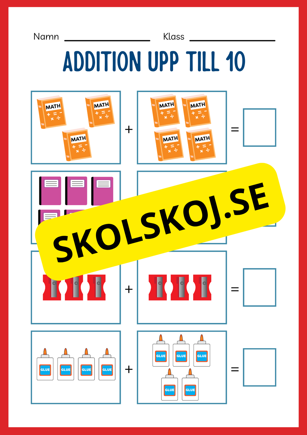 Stort paket - Addition 0 - 20