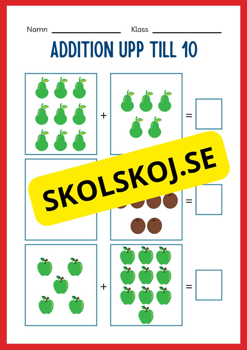 Stort paket - Addition 0 - 20