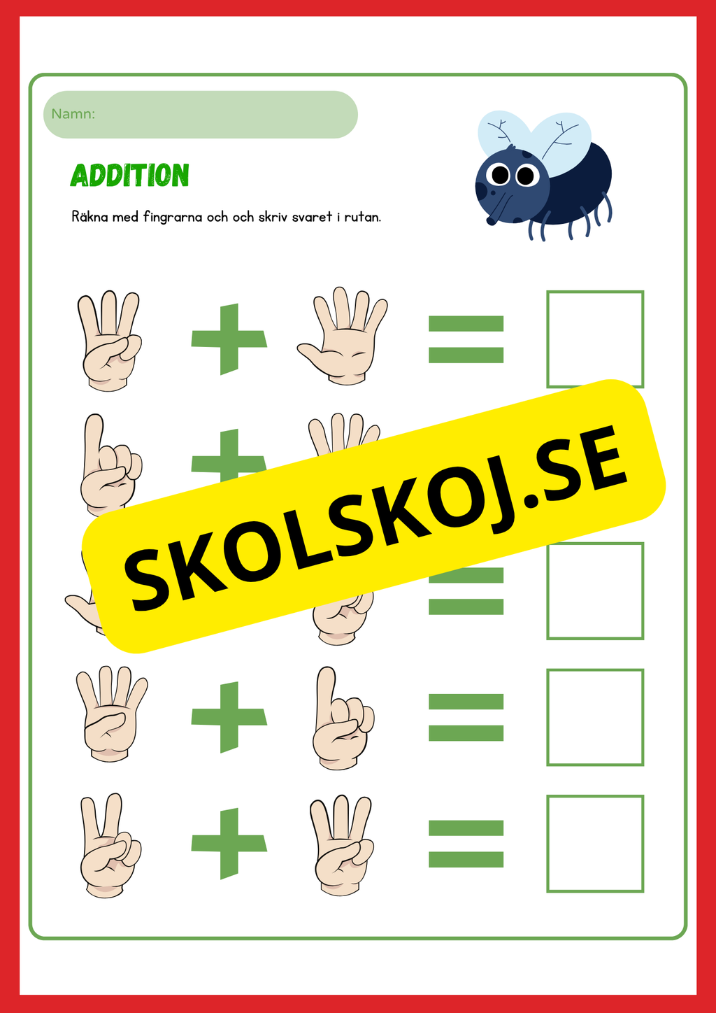 Stort paket - Addition 0 - 20