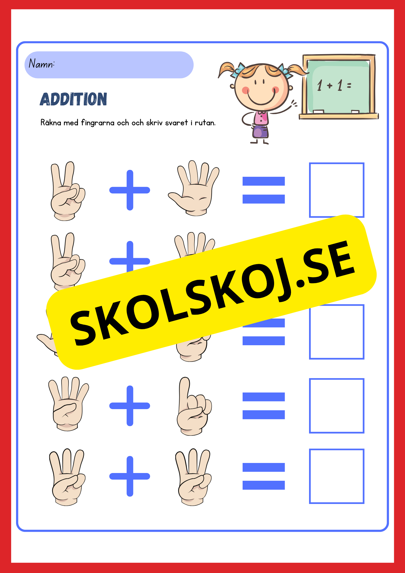 Stort paket - Addition 0 - 20