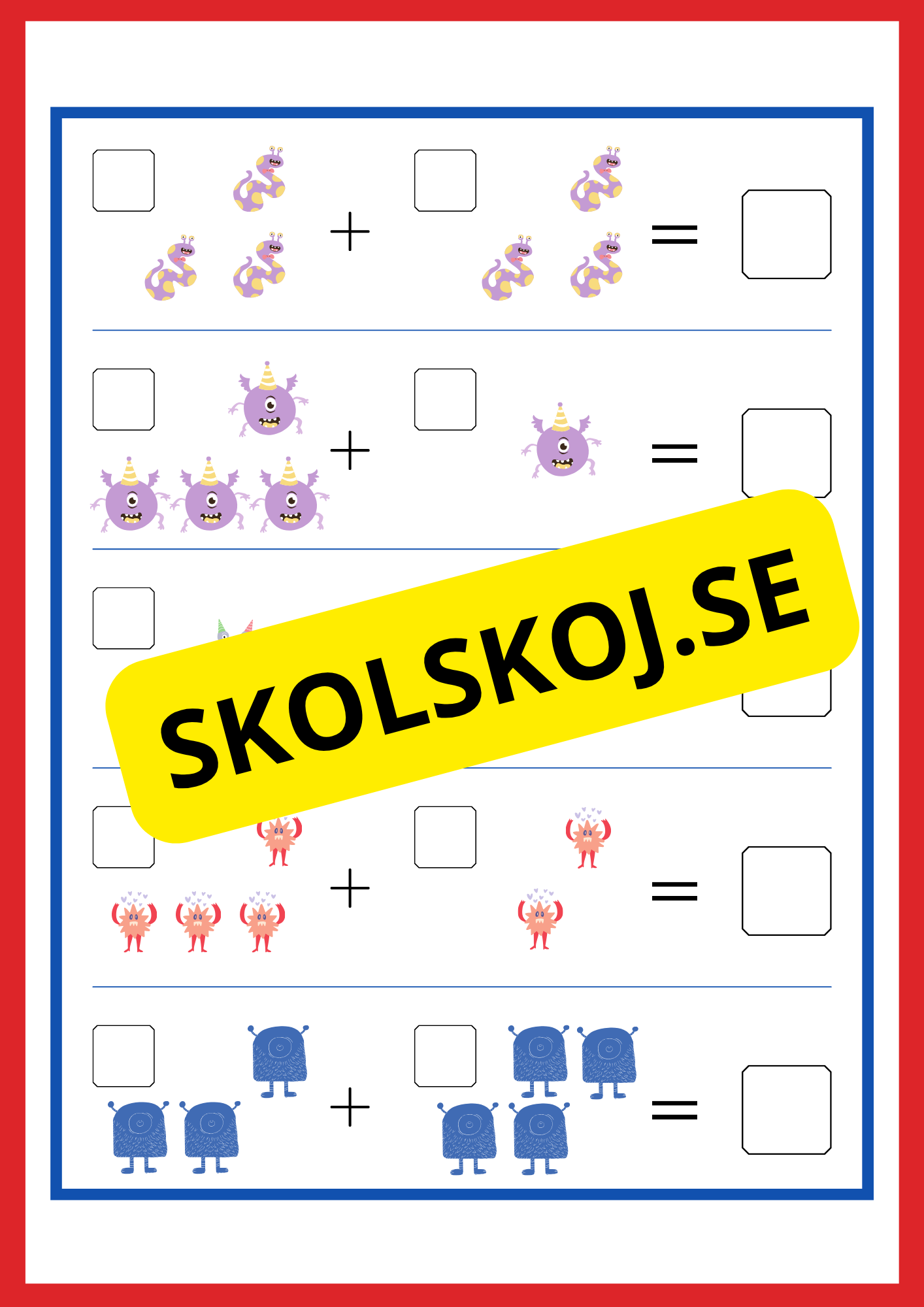 Stort paket - Addition 0 - 20