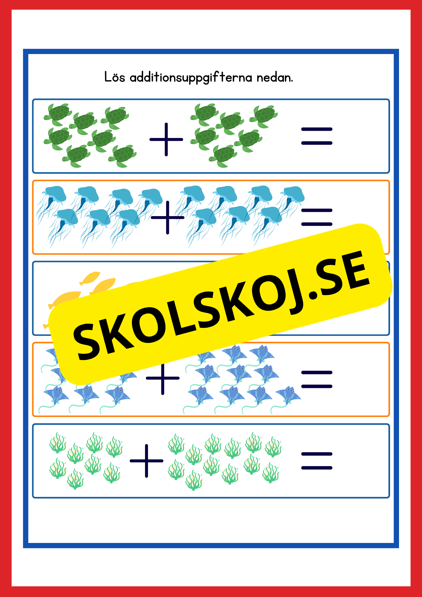 Stort paket - Addition 0 - 20