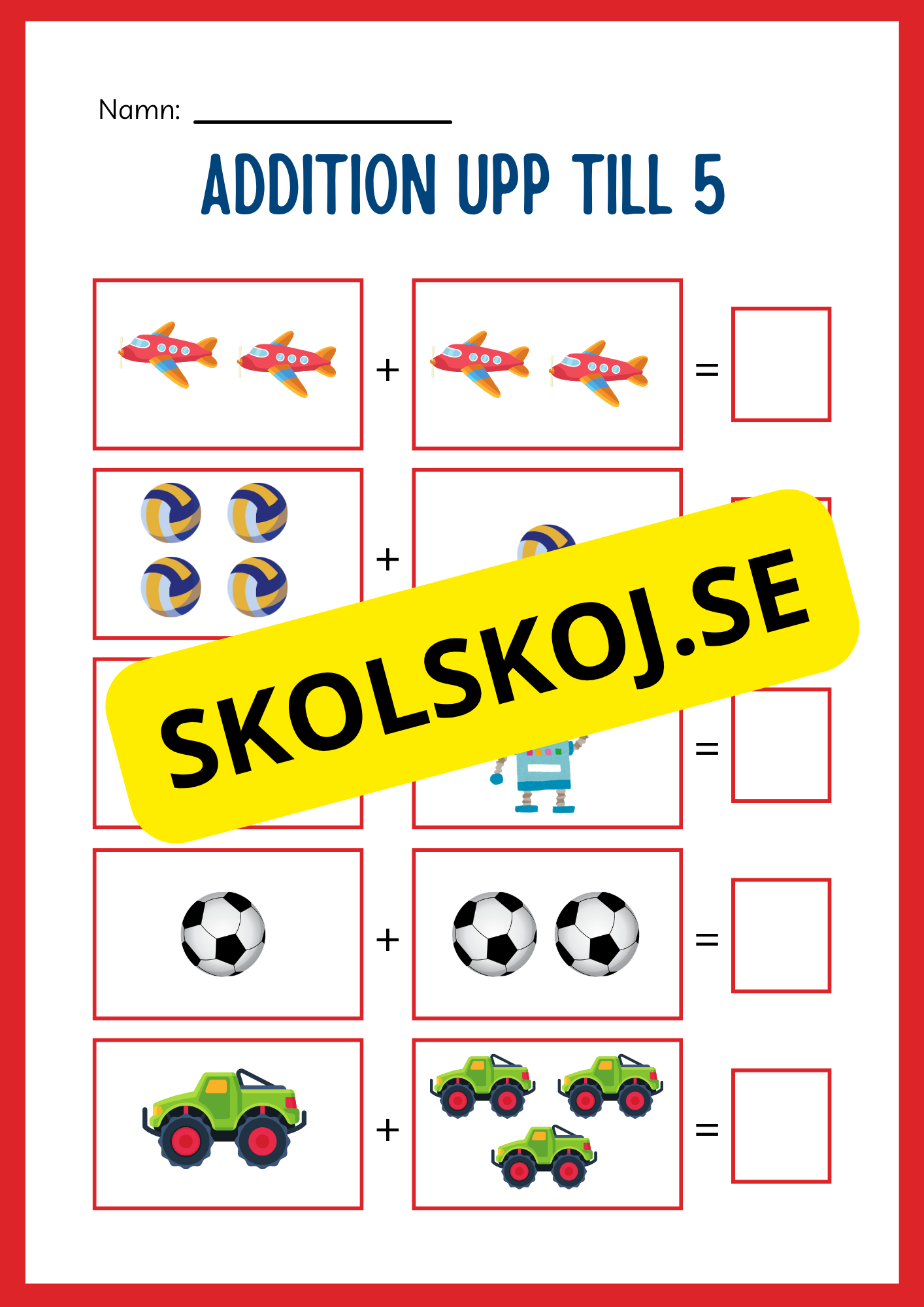 Stort paket - Addition 0 - 20