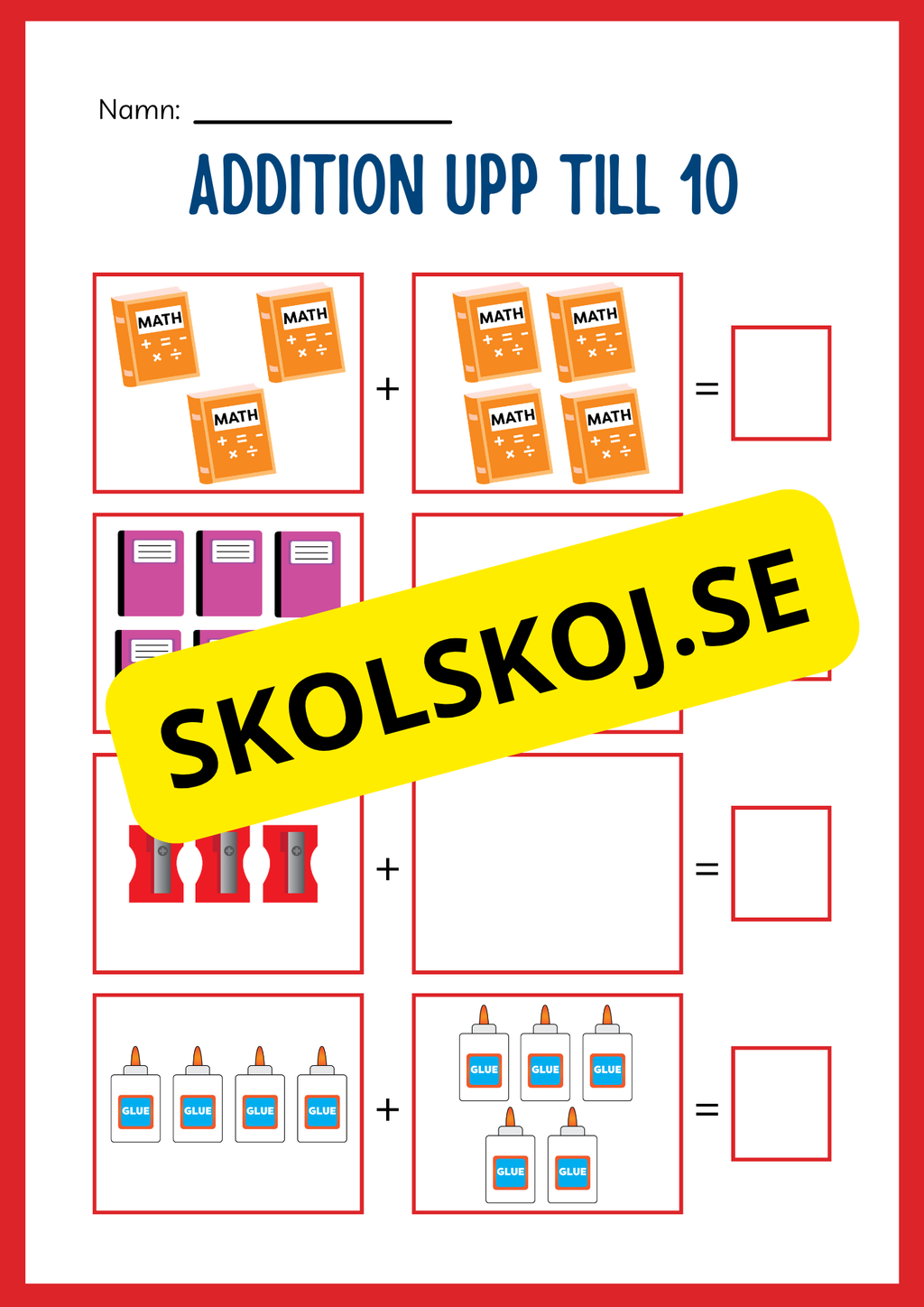 Stort paket - Addition 0 - 20