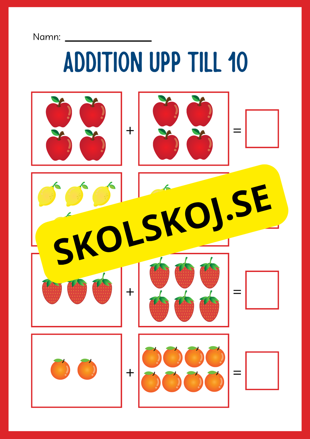Stort paket - Addition 0 - 20