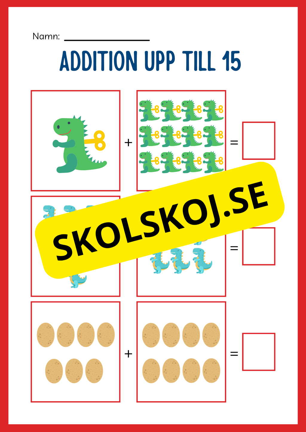 Stort paket - Addition 0 - 20