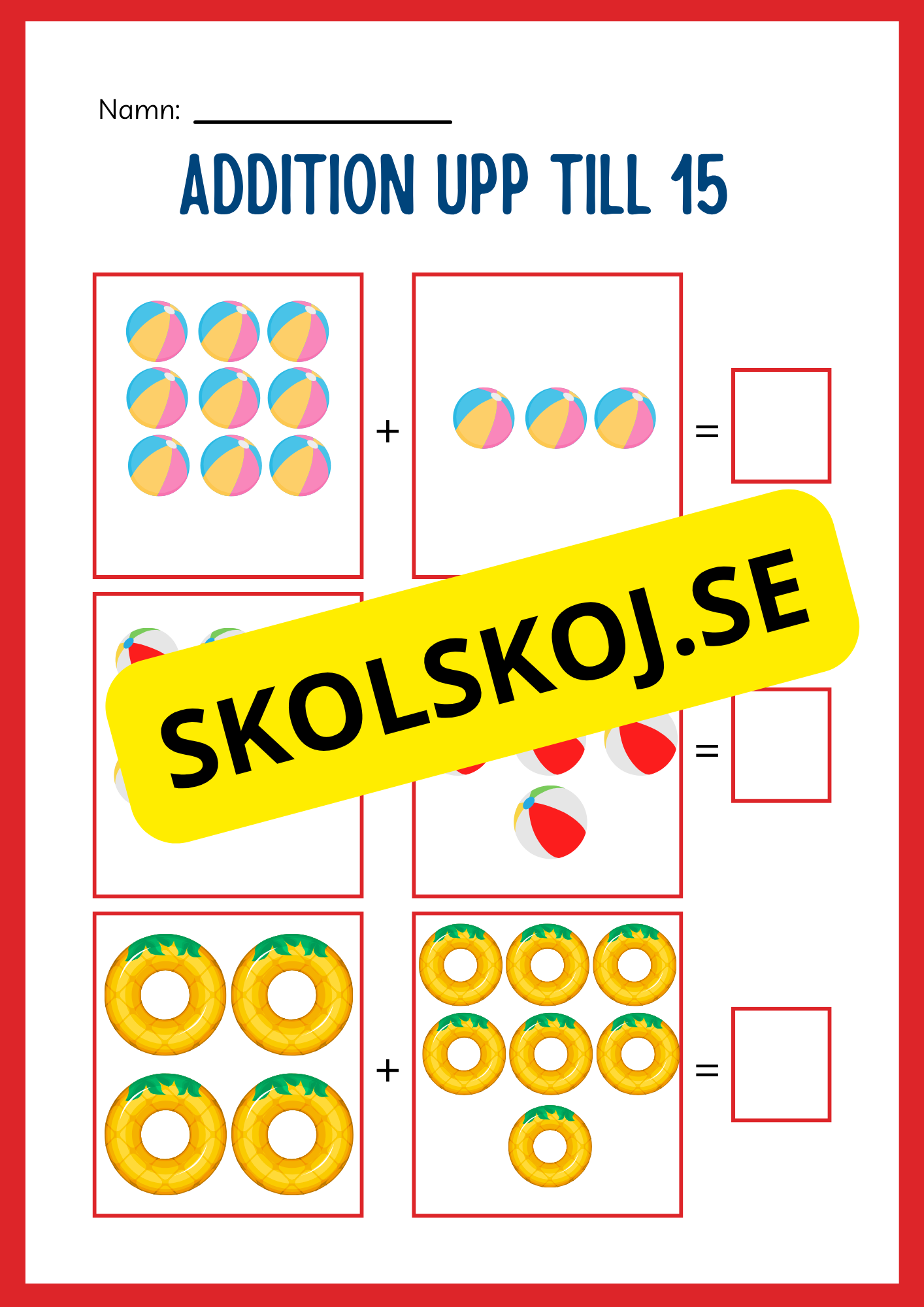 Stort paket - Addition 0 - 20