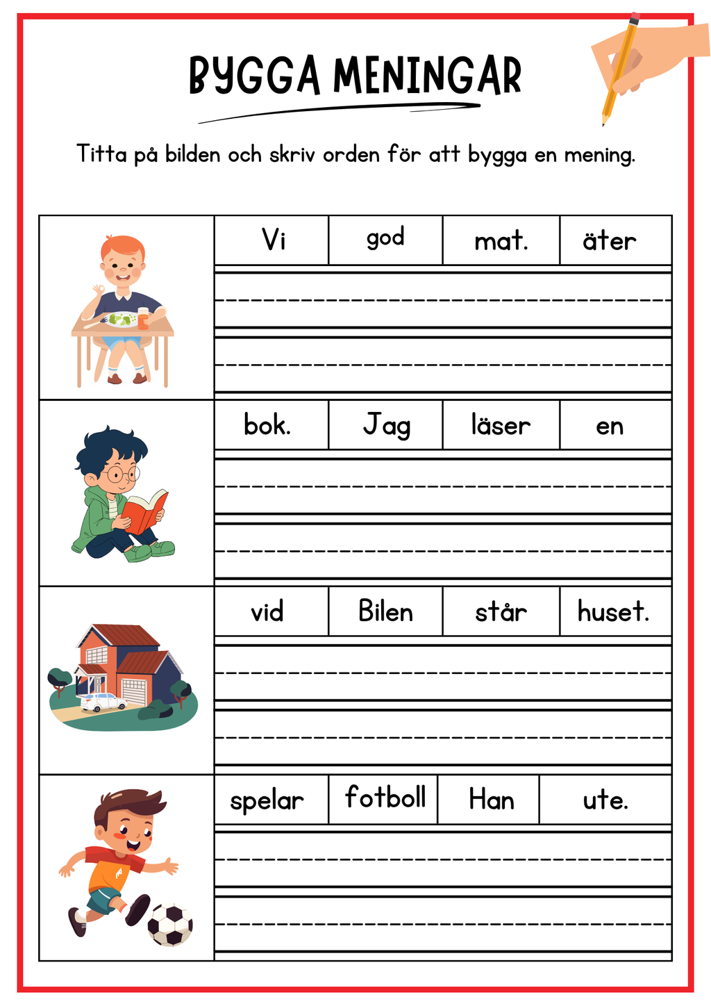 Extra stort paket - Jag lär mig läsa och skriva