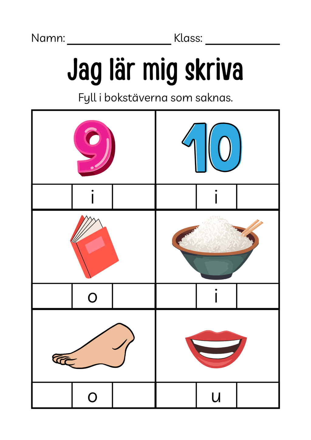 Extra stort paket - Jag lär mig läsa och skriva