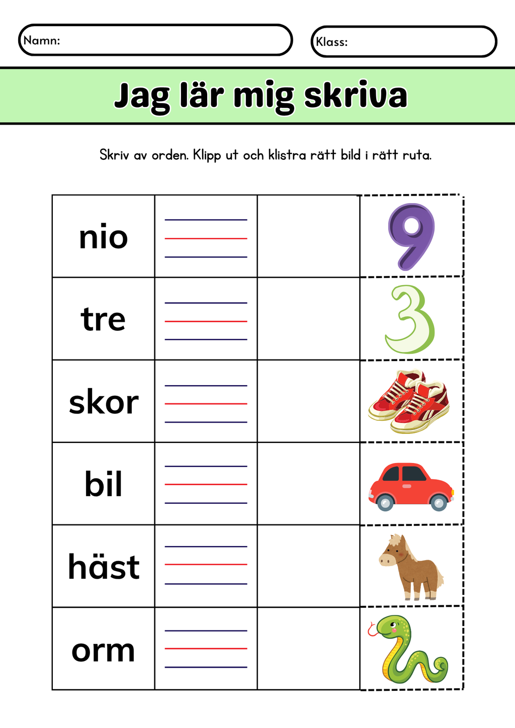 Extra stort paket - Jag lär mig läsa och skriva