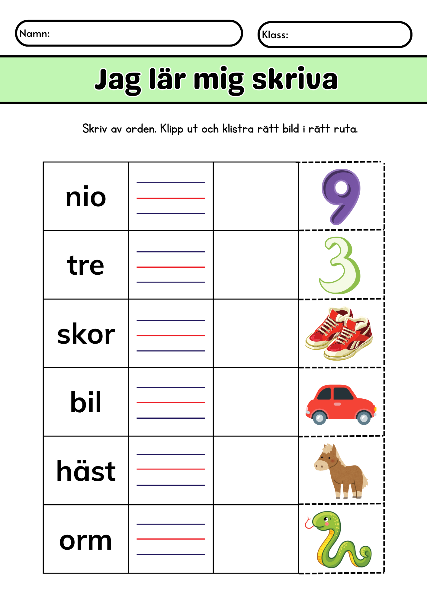 Extra stort paket - Jag lär mig läsa och skriva