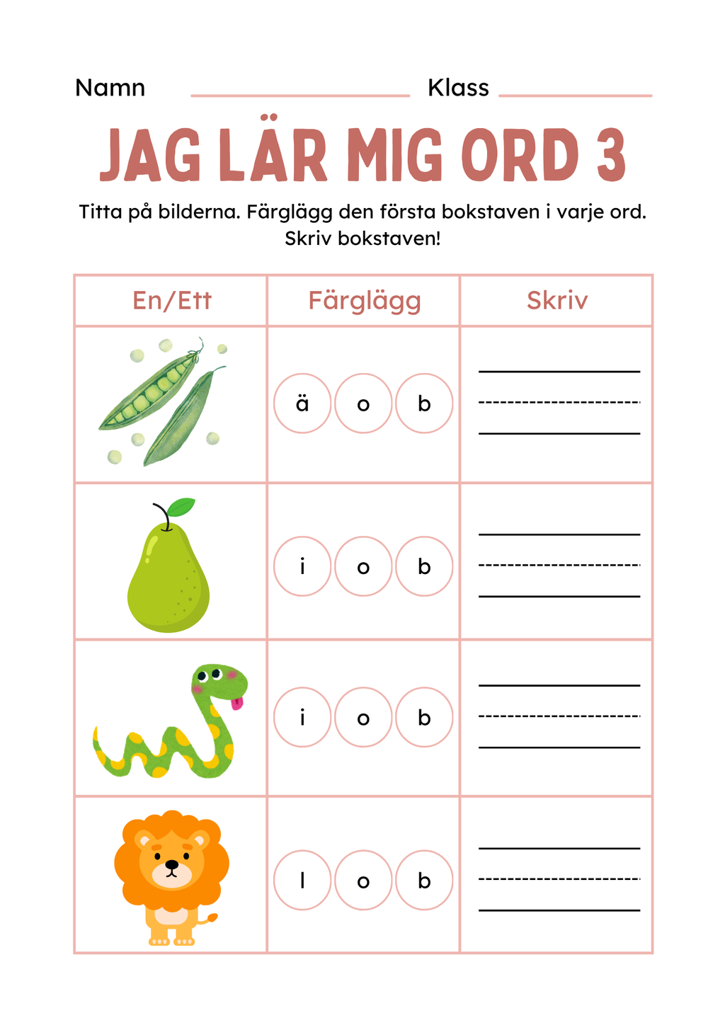 Extra stort paket - Jag lär mig läsa och skriva