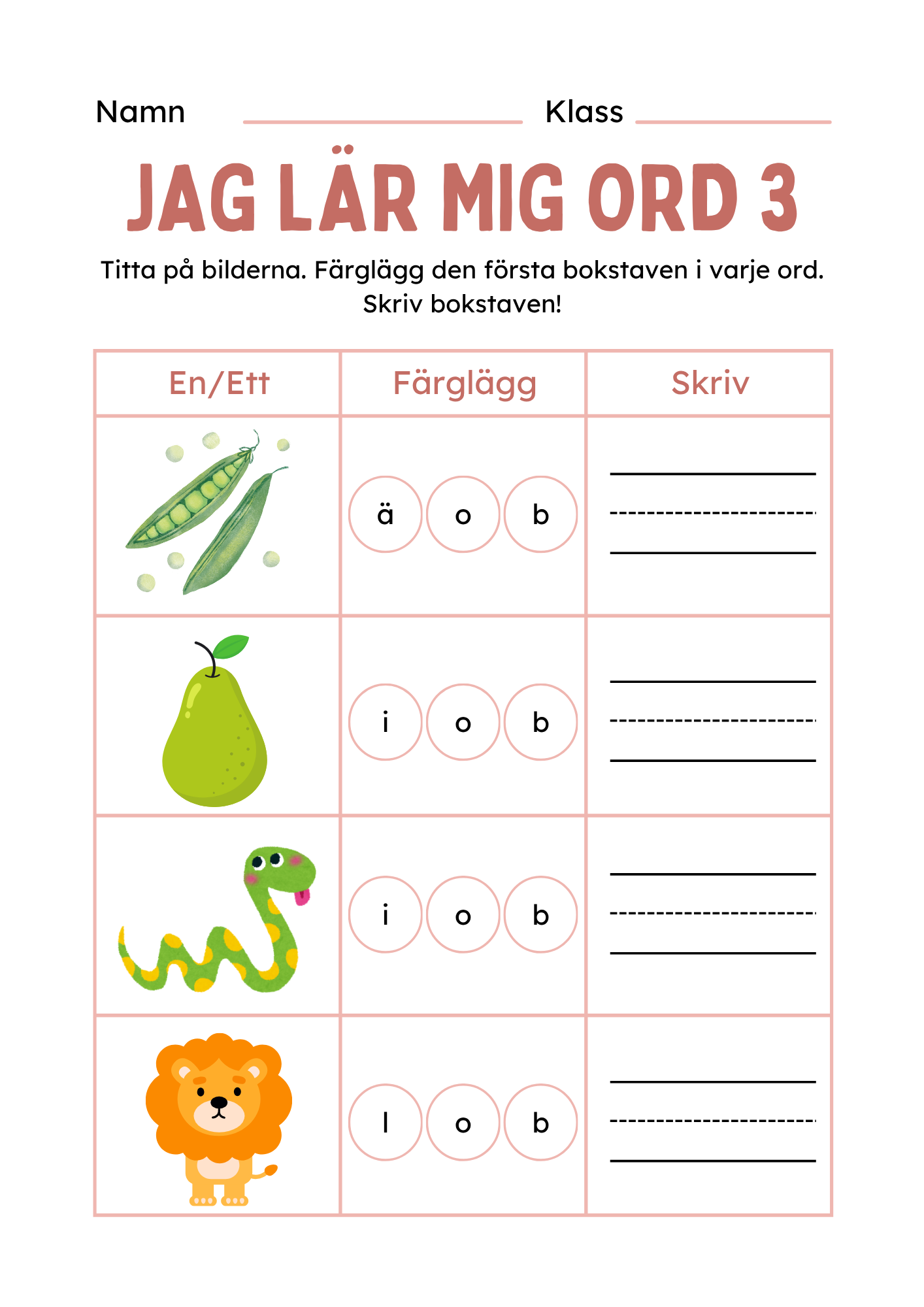 Extra stort paket - Jag lär mig läsa och skriva