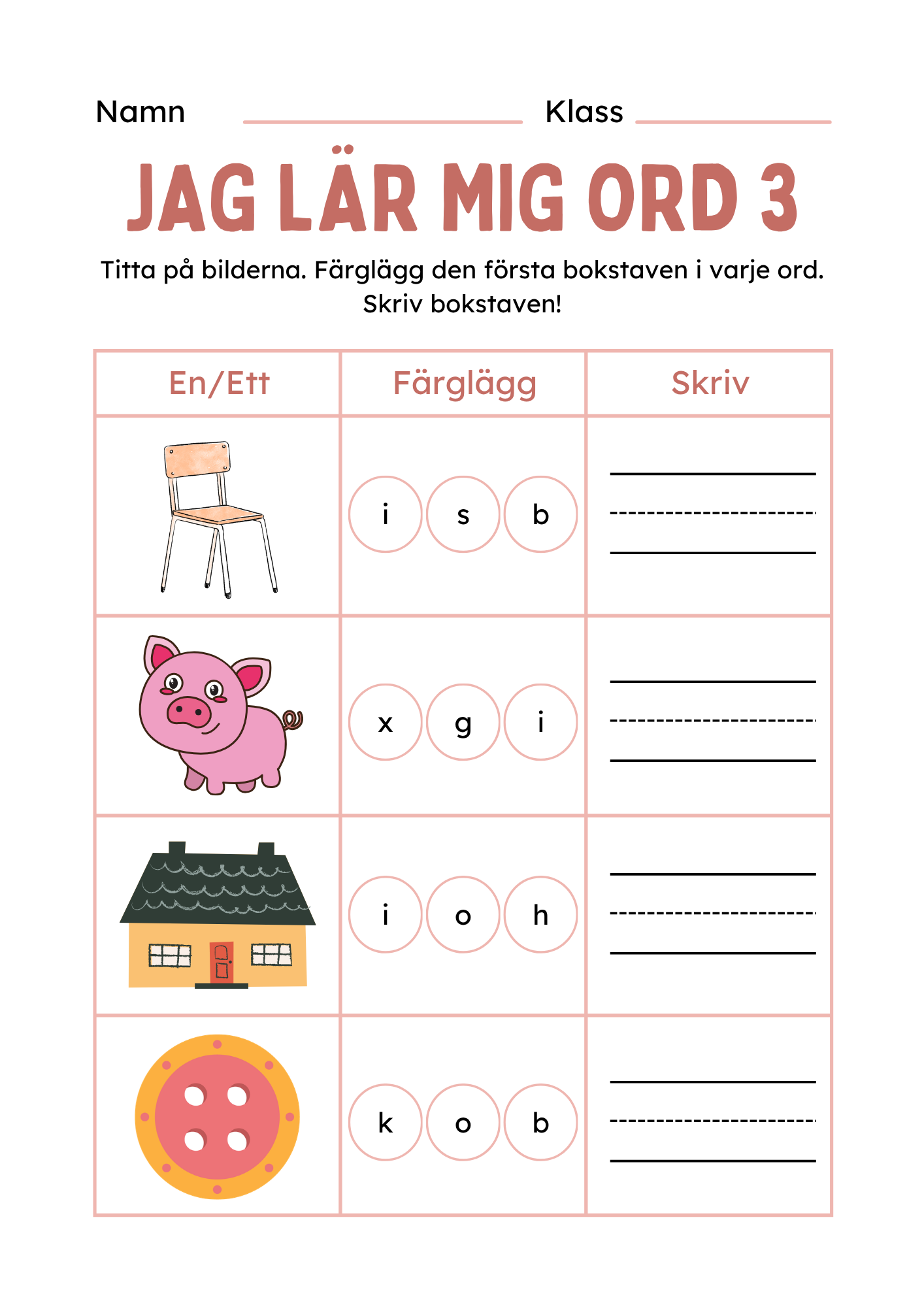 Extra stort paket - Jag lär mig läsa och skriva